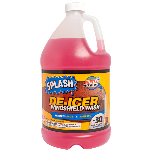 SPLASH De-Icer Windshield Washer Fluid  Prevent Ice on Windshield with  Winter Technology