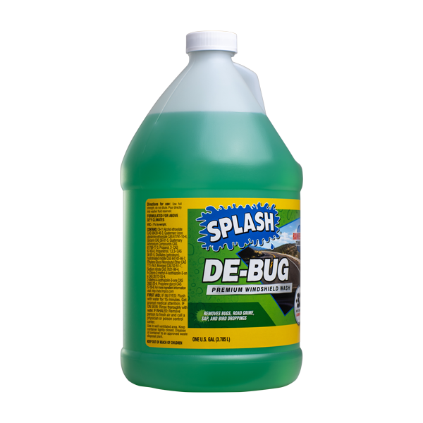 SPLASH DEBUG Premium Windshield Wash Easily Remove Bugs, Bird Droppings, Tree Sap, & Road Grime