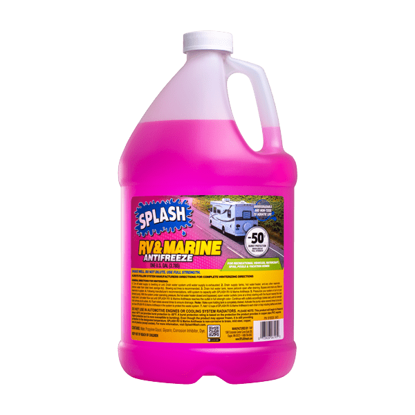 thumbnail image 2 of Splash RV & Marine Antifreeze -50°F Protection, 1 Gallon Pink Fluid (Eco-Friendly Formula) 2 of 9